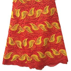 China China factory price leaf design embroidery with stone bridal lace beaded fabric wholesale factory