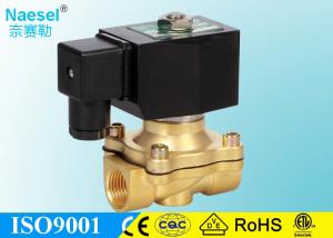 China 1 / 2 Inch Solenoid Shut Off Valve For Water With IP65 DIN Terminal Coil factory