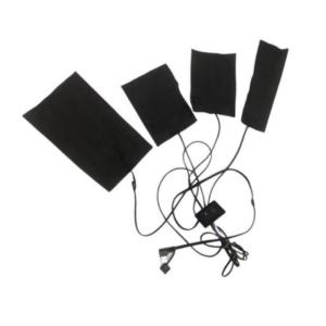 China Jacket Heating Pad 4pads 4 In 1 Far Infrared 5V USB Heating Sheet For Clothes factory