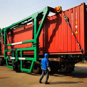 China Tonglida Carbon Steel Container Loading Machine With Single Flip Double Flip Feature factory
