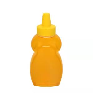 Customized Clear Plastic Squeeze Bottles Reusable Small Honey Jugs 110ml