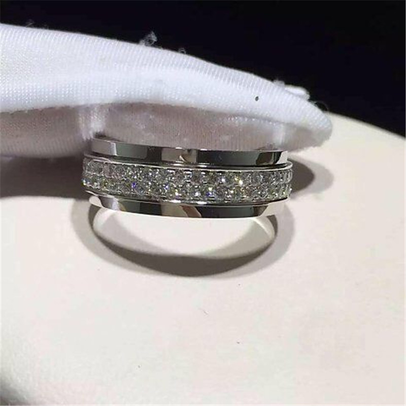 Luxury jewe factoryt ring white gold diamond ring 18k white yellow gold diamond