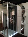 luxury stainless steel shower enclosure