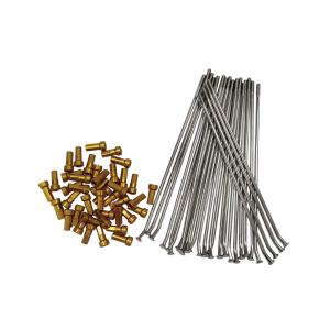 8G 9G 10G Motorcycle Spokes and Red Alloy Nipples for Replacement/Upgrade