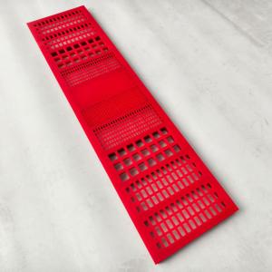 China 30mm Red Polyurethane Tensioned Screen Mat for Mining factory