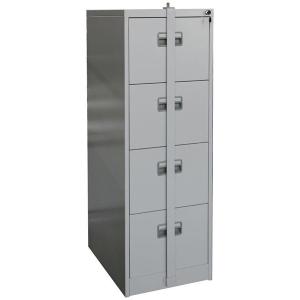 China Metal Filing Cabinet 4-Drawer With Secure Locking Bar Knockdown Structure factory