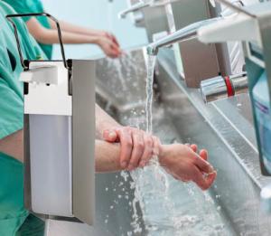 China 304 Stainless Steel Hand Sanitizer Bottle Holder 1.2mm Thickness For Health Care factory