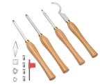 Mini Carbide Tipped Wood Turning Tools With Diamond Round Square Swan Neck