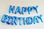 Foil Happy Birthday Alphabet Balloons 16 Inch Happy Birthday Banner Set With