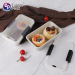Custom Logo High Quality Portable PP Plastic Lunch Box Food Crisper Plastic