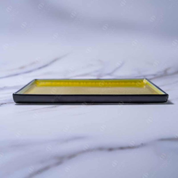 CIQ Certificate Technicolor Square Ceramic Dinner Plate