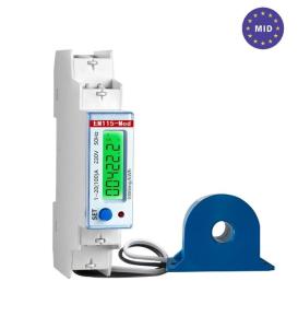 China Digital Clear Green Backlight Display Single Phase Bi-Directional Energy Meter factory