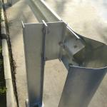Road Safety W Beam Steel Fence with Straight Barrier and Galvanized Powder