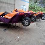 outdoor garden decorative statue Ferrari car model multi-color fiberglass as in