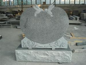 China American style granite heart shape headstone monuments factory