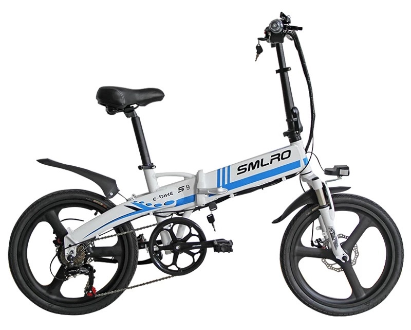 0.35kw 20 Inch Fat Tire Folding Electric Bike 20mph 6061 Alu Foldable Frame