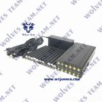 CDMA GSM RF Signal Jammer 3G 4G 5G WiFi Handheld 12W UHF VHF