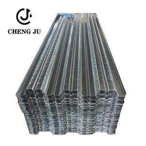 China Galvanized Floor Decking Sheet 0.6-1.2mm Zinc Coated Metal Building Material Corrugated factory