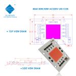 AC 220V 50W 100W Cob Led Full Spectrum 380nm-780nm Grow Light Chip