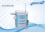 Manual Medical Crash Cart For Clinic With ABS Plastic Top Board