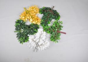 China Indoor Decoration Silk Plastic Iron Wire Artificial Green Ficus Tree Branches factory