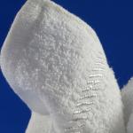 Snow White Woven Airline Satin Viscose Towel