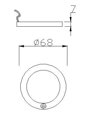 PC Shade Type Touch Sensor LED Recessed Under Cabinet Light for Customizable Lighting
