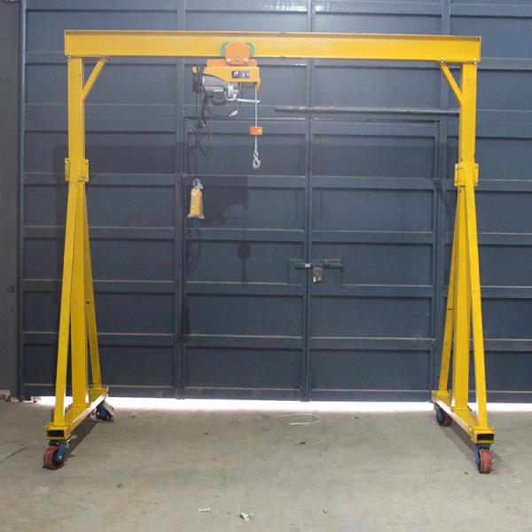 Customized Span Portable Gantry Crane , 3 Ton Wheeled Gantry Crane Easy