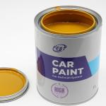40-60um 2k Car Paint Yellow Spray Paint For Car Scratches