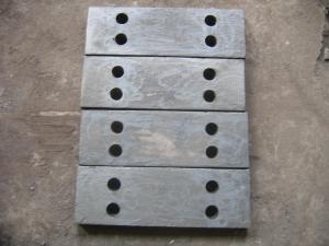 China Alloy Steel Castings Plates For Jaw Crusher With Sandblasted Treat factory