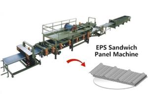 China 300KW Power PU Sandwich Panel Production Line Steel Thickness 0.3 - 0.8mm factory