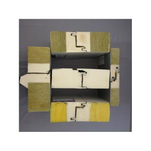 China Grade A Rockwool Sandwich Panel Roofing Sheets With Polyurethane Sealing Fireproof factory