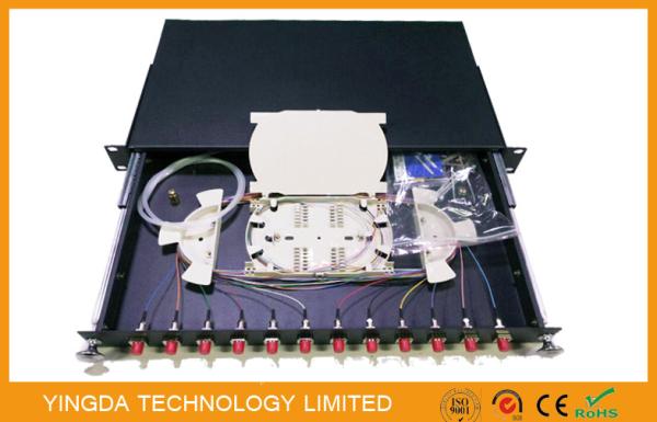 12 Port FC Fiber optic Patch Panel rack mount , 12 Fibers FC SM SX ODF Patch