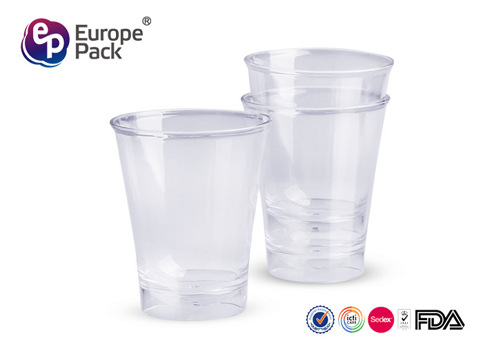300ml PS Round Shape Disposable Plastic Dessert Cup Pantone Color
