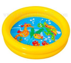 China Inflatable 2 ring swim pool factory