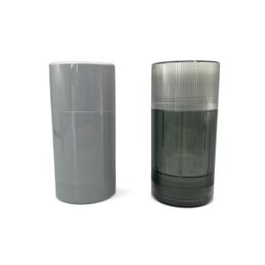 China 75g Gray Empty Deodorant Stick Container AS / PP Sunscreen Round Tubes factory