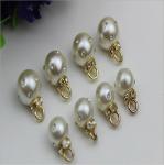 High-grade handmade jewelry accessories zinc alloy gold metal rhinestone pearl