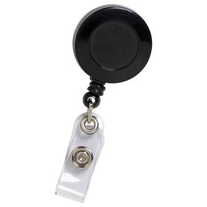 China Black ID Card Accessories Retractable Id Badge Reels Belt Clip For Plastic Card Packing factory