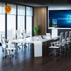 China Artificial Stone Solid Surface Conference Table With Seamless Joint factory