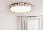 French round bedroom ceiling lamp yellow cave stone wabi-sabi style living room