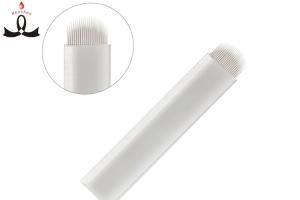 China Microblading Embroidery Hard Shape Blade 0.20mm #21 Silver Eyebrow Tattoo Needle factory