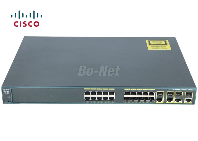 Fast Ethernet Used Cisco Switches WS-C2960+24TC-L 2960 Plus 24 10/100 2 X 1G SFP
