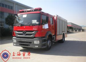 China Benz Chassis Six Seats Foam Fire Truck Wheelbase 4500mm With Air Conditioner factory