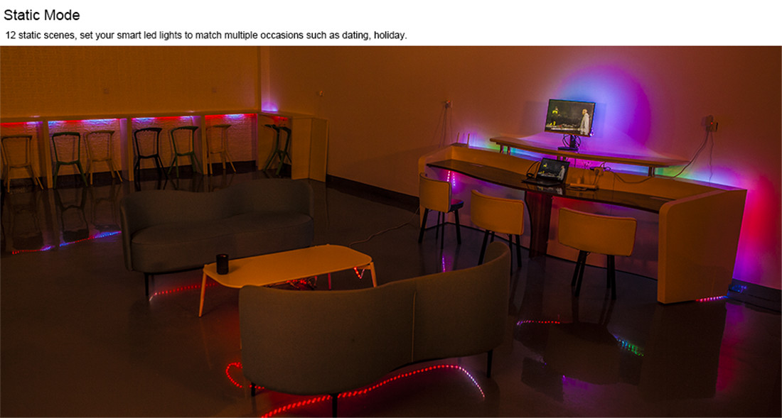 32.8ft(10M) 12 Wi-Fi DreamColor Music LED Strip Lights
