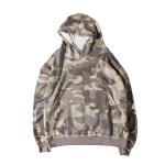 High Street Fashion Mens Oversized Pullover Hoodie V Neck Camo Pattern Type
