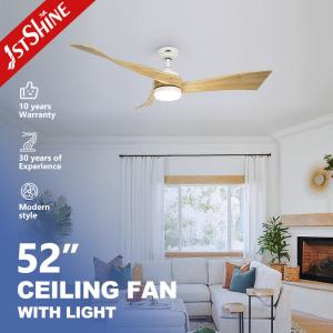 China High Air Volume 52 Inch Solid Wood Ceiling Fan Decorative Pure Copper Motor factory
