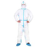 CE PPE EN14605 Type 4 Disposable Coveralls Breathable Hooded Coverall Suit