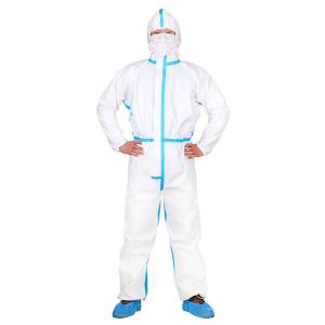 China Waterproof Microporous Type 4 Disposable Coveralls Chemical Resistant Jumpsuit With Tape factory