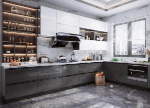 China Base Cabinet Kitchen Cupboard Made In China Kitchen Furniture For Custom House factory