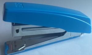 China Hot Sale Blue Color 10 Sheets Paper Available #10 staple Plastic And Metal Material Stapler factory